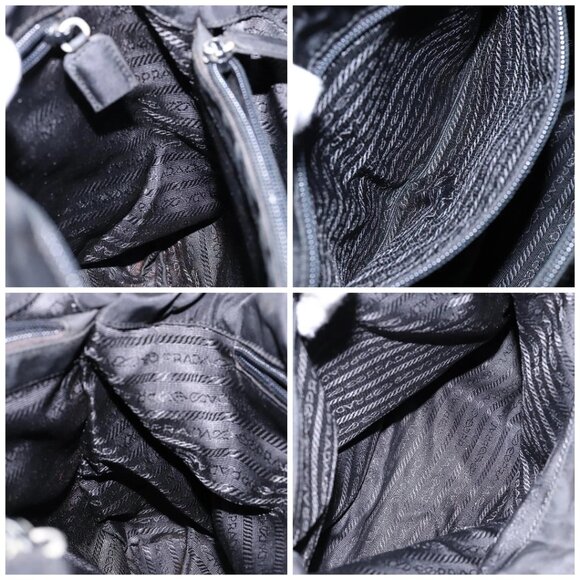 PRADA Hand Bag Nylon Black Auth - Picture 14 of 16